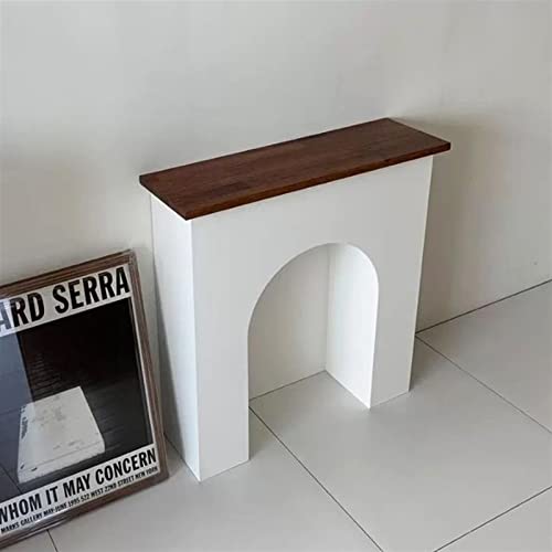 Electric Fireplace Stove Mantel Modern Art Minimalist Electric Fireplace Stove Mantel Surround Wall Sideboard Entryway Cabinet Wall Decorative Cabinet Living Room - Walnut Top Fireplace Trim Surround