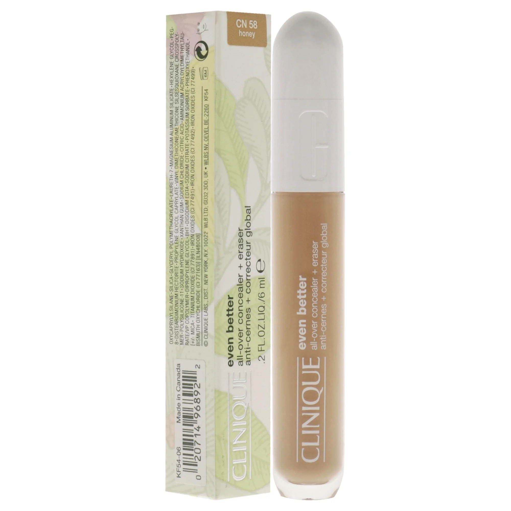 Clinique Even Better All-Over Concealer Plus Eraser - CN 58 Honey 0.2 oz Concealer