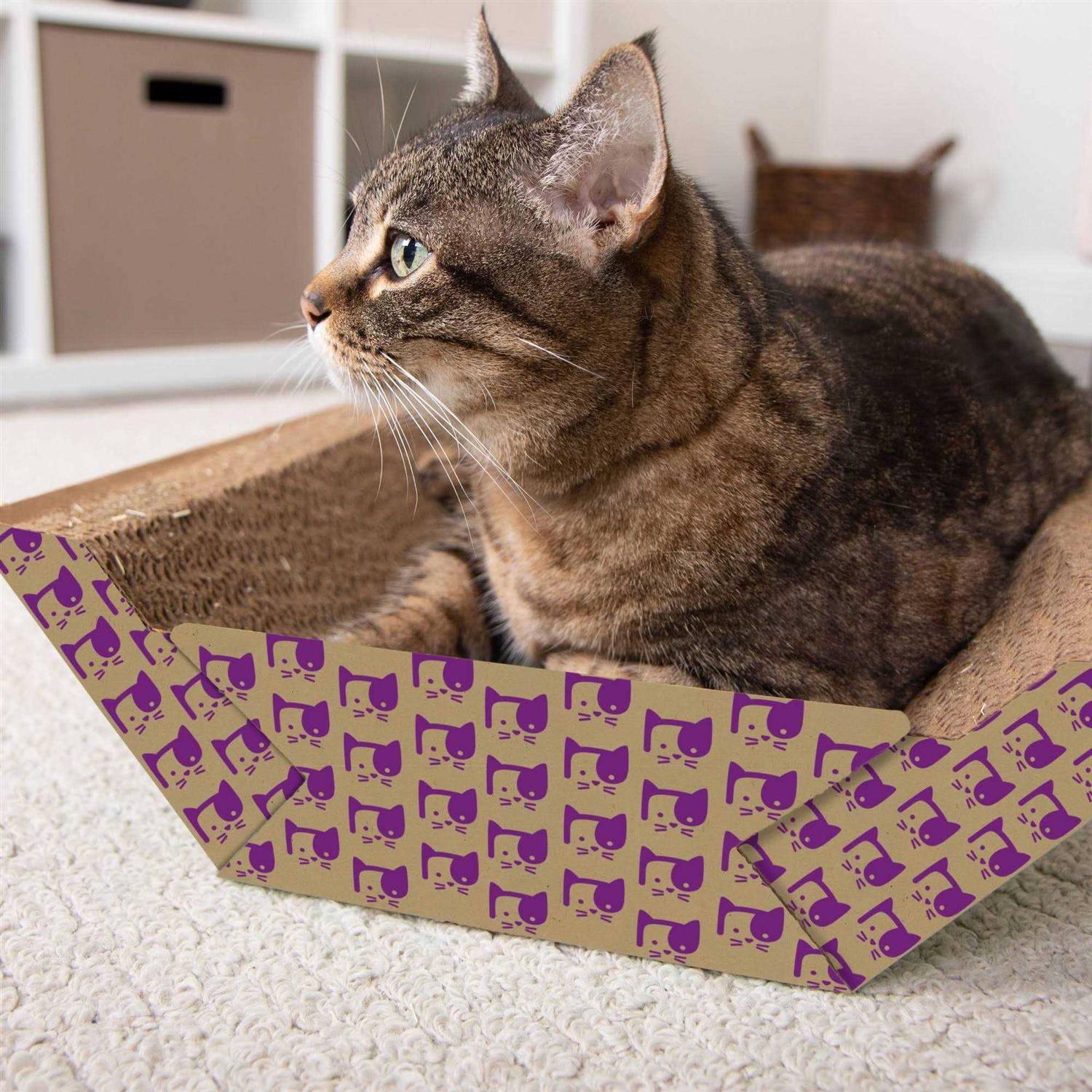 SmartyKat Super Scratcher Chaise Catnip-Infused Corrugate Cat Scratcher & Lounge - Pet Supplies online store