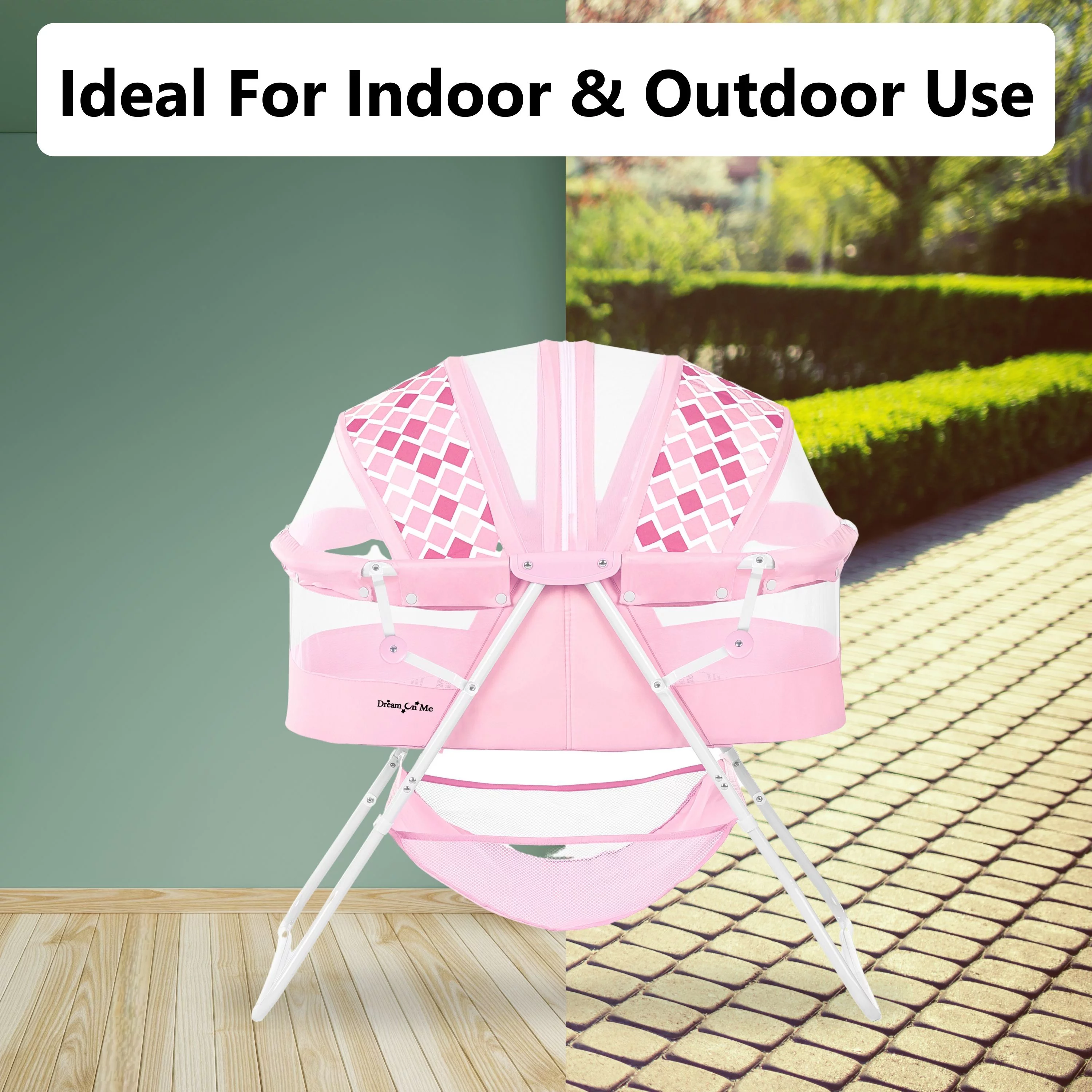 Dream On Me Karley Bassinet in Pink