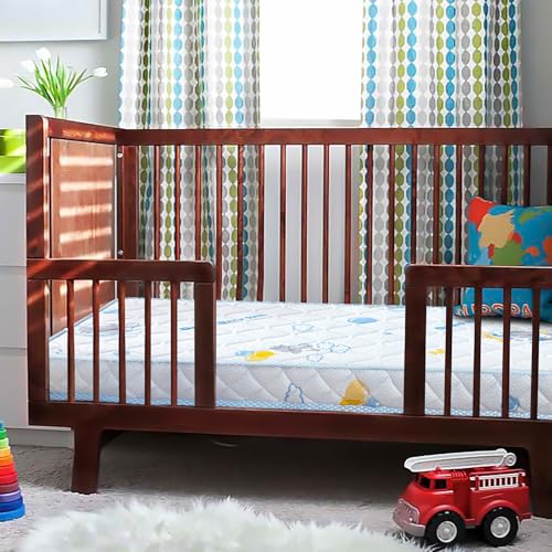 Premium Crib & Toddler Mattress,100% Knitted Fabric, Premium Fleece Surface-Hypoallergenic, 5