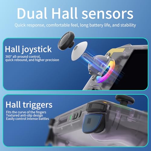 RG 406H Retro Handheld Game Console with 4-inch IPS Screen RGB Lighting Handheld Retro Gaming Console with Android 13 System and 128G TF Card 5000mAh Battery white