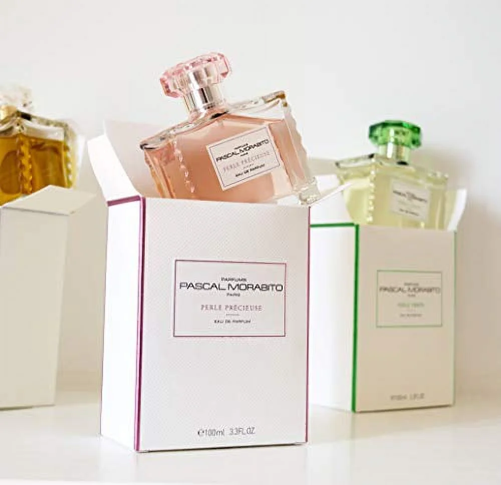 Pascal Morabito - Perle Precieuse- 3.4 Oz Eau De Parfum - Fragrance Mist For Women - Powdery Floral Musk Scent - Perfume Spray With Mandarin, Pear, Rose, Musk, Vanilla Accords