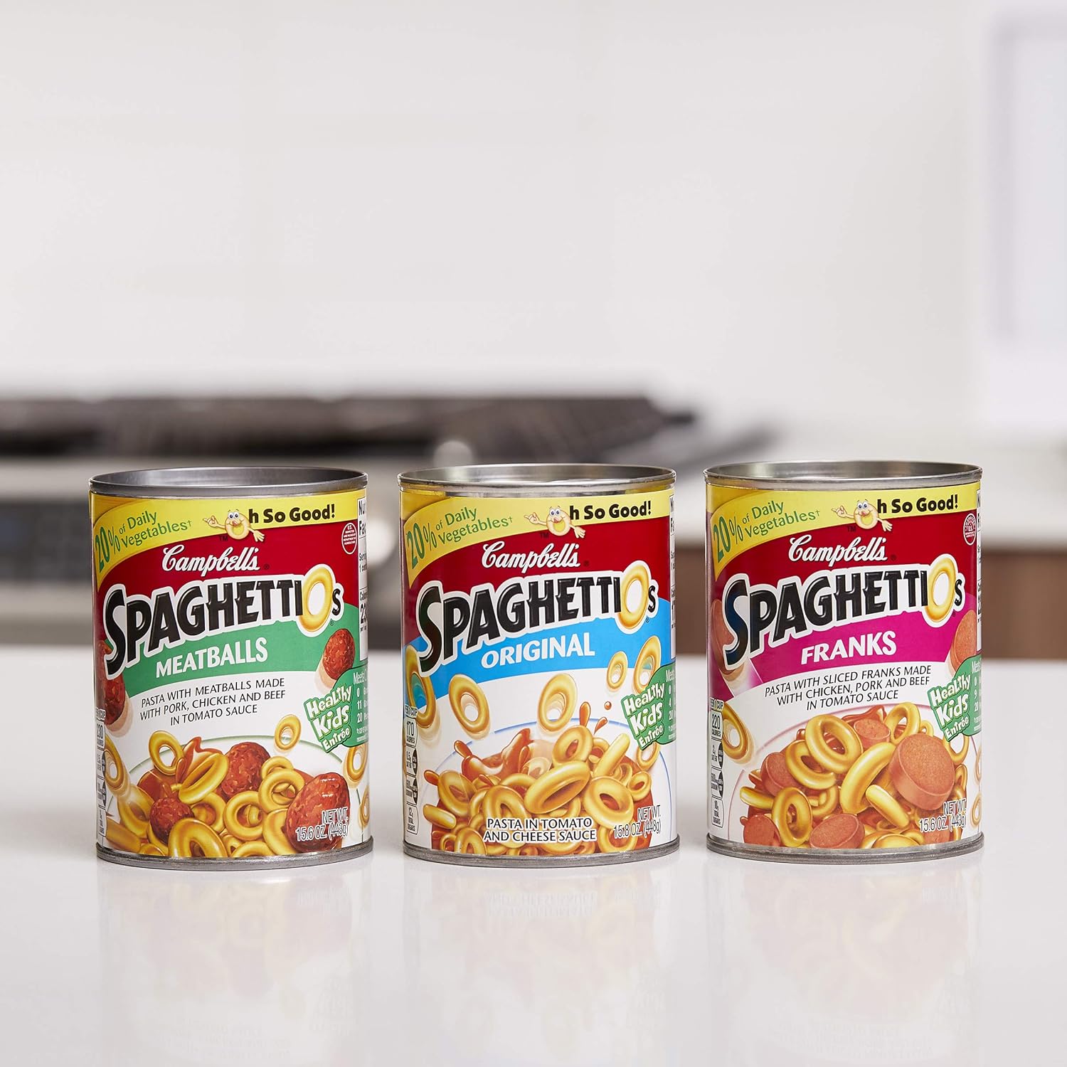 Campbell's SpaghettiOs Pasta with Meatballs, 15.6 Ounce Can