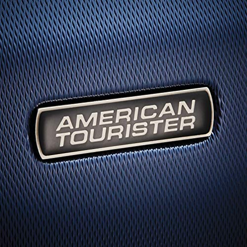 American Tourister Moonlight Hardside Expandable Luggage with Spinner Wheels, Blue Terazzo, 2-Piece Set (20/28)