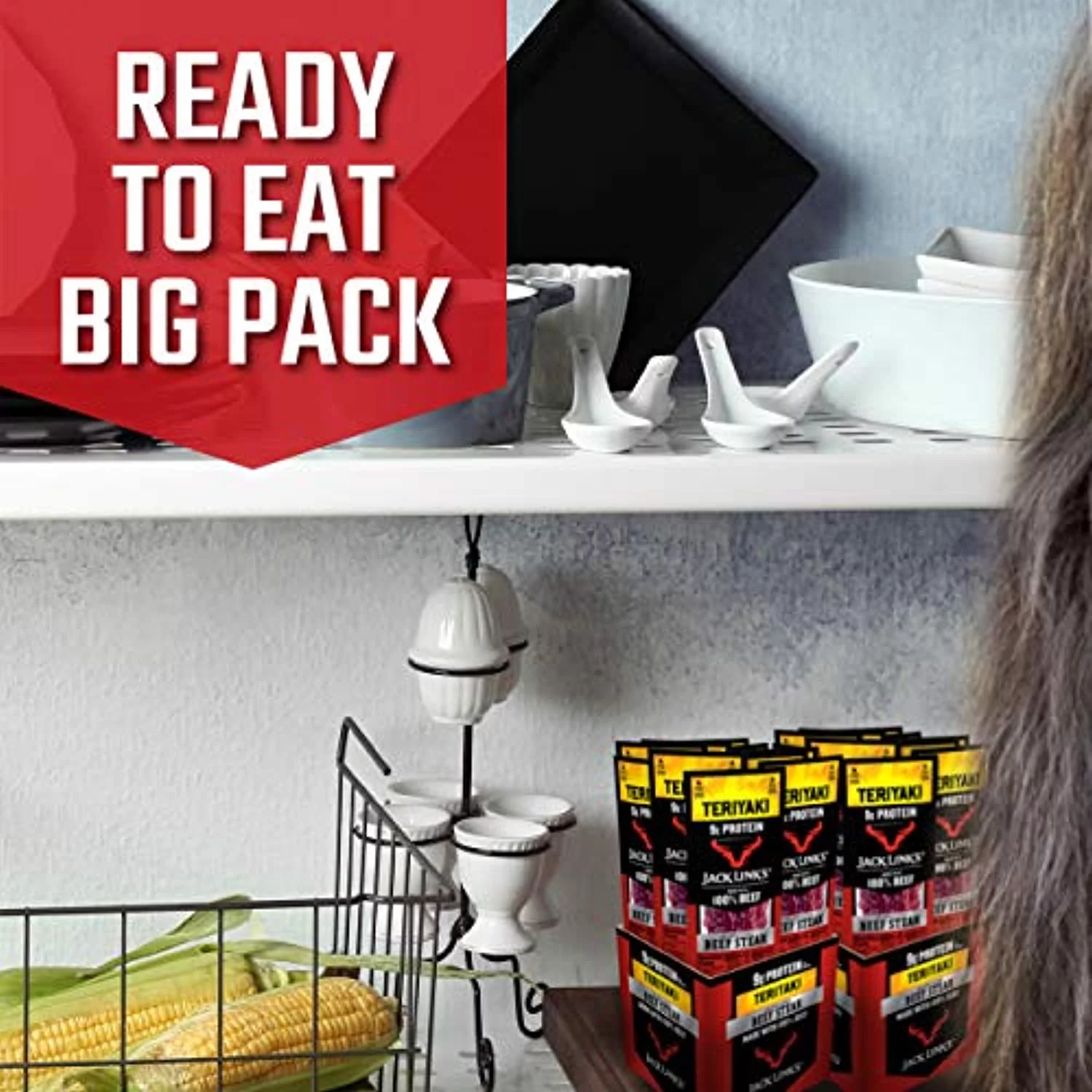 Jack Link’S Premium Cuts Beef Steak, Teriyaki, Great Protein Snack With 9G Of Protein And 9G Of Carbs Per Serving, Made With Premium Beef, 1 Ounce (Pack Of 12)