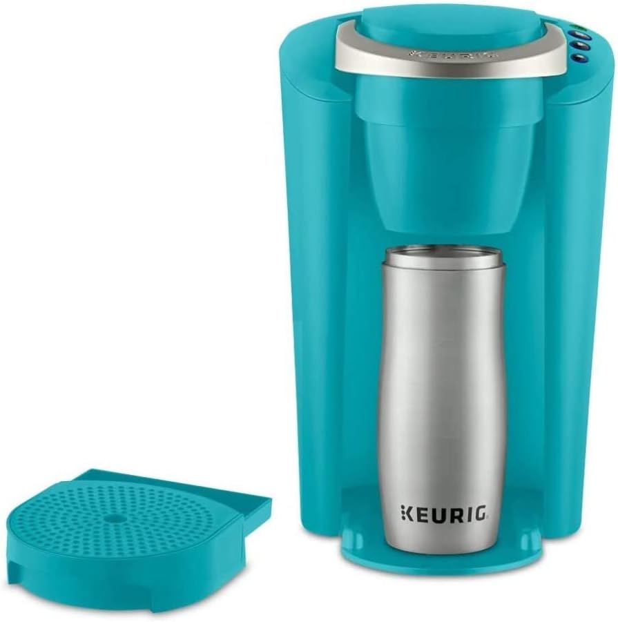 K-Compact Single-Serve K-Cup Pod Coffee Maker, 36 ounces, Turquoise