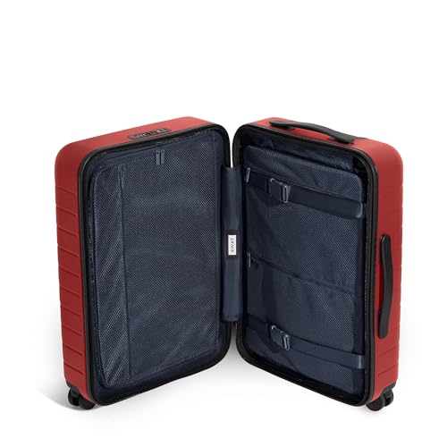 Away Bigger Carry-On Luggage, Lightweight Hardside Large Suitcase with Spinner Wheels, TSA Lock, Airline Approved, Navy Blue