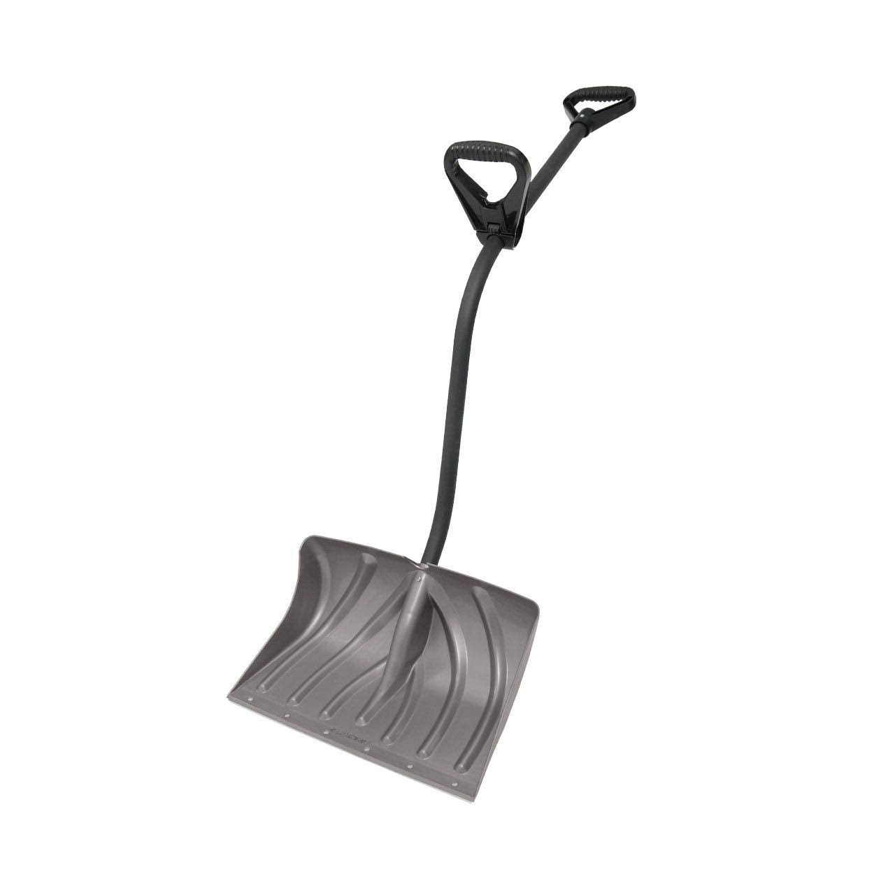 Suncast 18-inch Double Grip Ergonomic Snow Shovel/Pusher