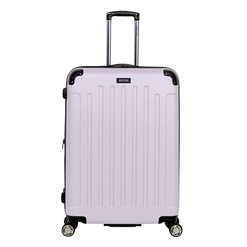 Kenneth Cole REACTION Renegade Luggage Expandable 8-Wheel Spinner Lightweight Hardside Suitcase, Navy Blue, 20-Inch Carry On