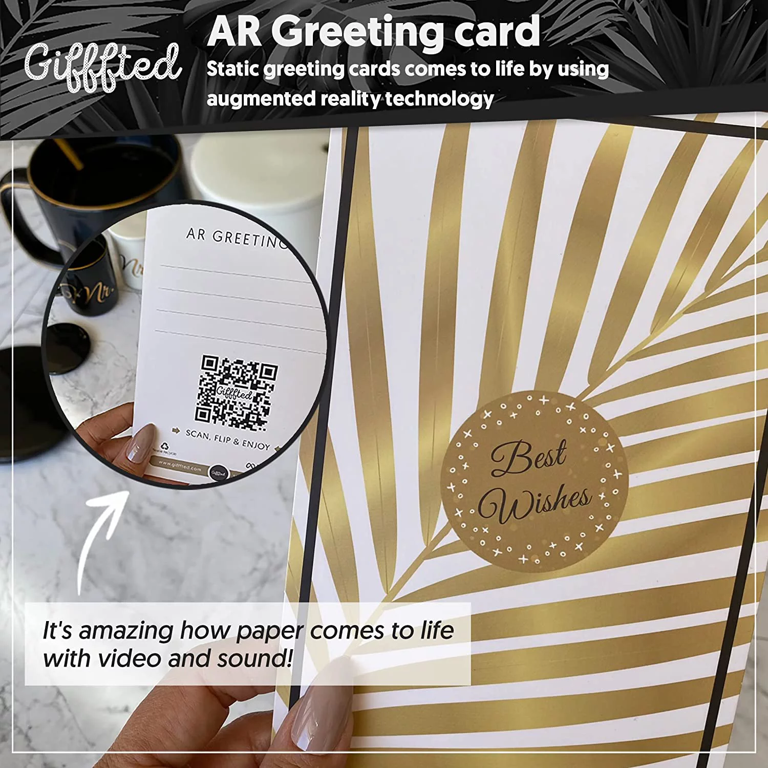 Triple Gifffted Mr and Mrs Coffee Mugs Gifts Set with Lids and Teaspoons for Wedding Anniversary, Married Couples, Engagement Gift, Bride, Women, Bridal Shower, Christmas, Luxurious Basket Packaging