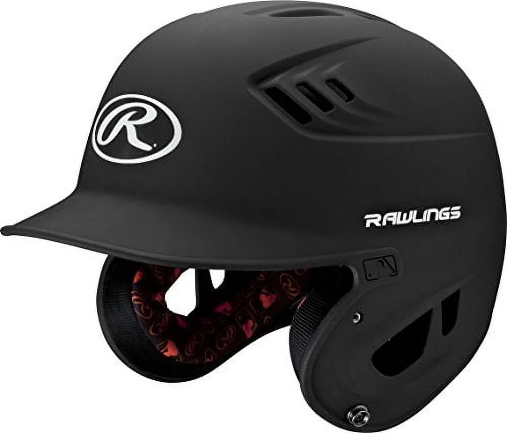 Rawlings R16 Matte Batting Helmet - Junior | Matte Black | JUNIOR