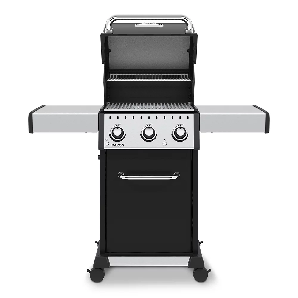 Broil King Baron 320 Pro 3-Burner Black 32,000 BTU Natural Gas Grill 874217