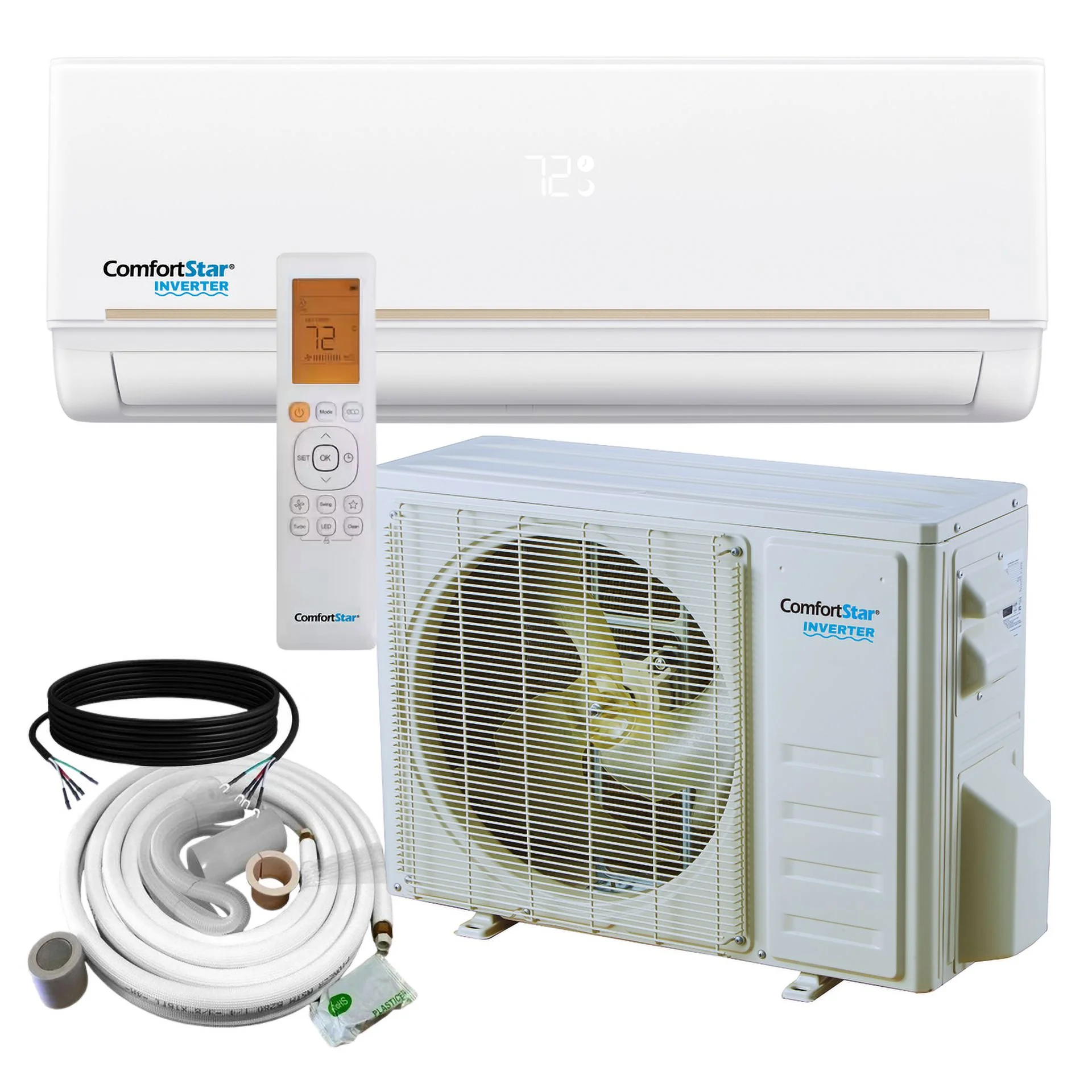 24,000 BTU 20 SEER2 Ductless Mini-Split Inverter+ Air Conditioner Only Cold System Full Set 220V.