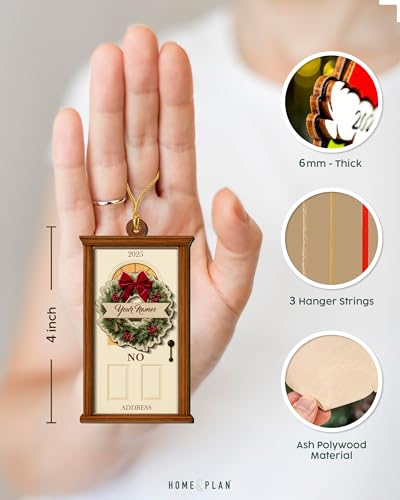 Personalized New Home Christmas Ornaments – Custom 4