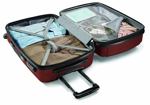 Samsonite Winfield 2 Hardside Expandable Luggage with Spinner Wheels, Brushed Anthracite, Checked-Large 28-Inch