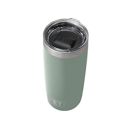 YETI Rambler 10 oz Tumbler, Stainless Steel, Vacuum Insulated with MagSlider Lid, Firefly Yellow
