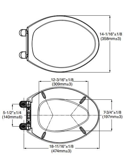 American Standard 5321A65CT.020 Champion Slow-Close Elongated Toilet Seat, White