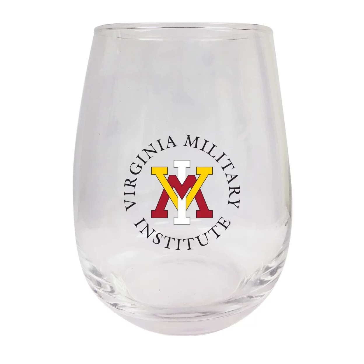 VMI Keydets 9 oz Stemless Wine Glass