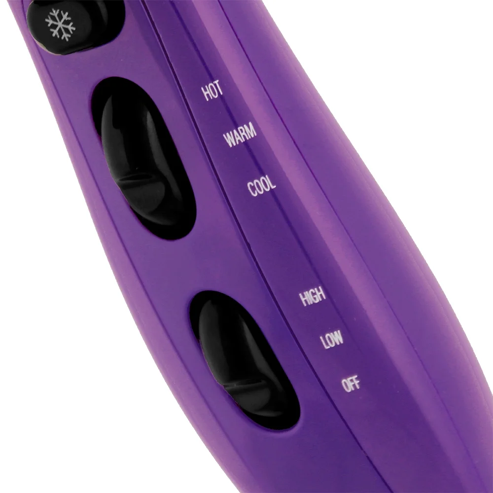 Bed Head 1875W Tourmaline + Ionic Diffuser Hair Dryer, Purple