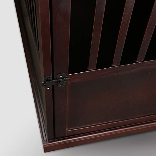 Casual Home Wooden Medium Pet Crate, End Table, Espresso