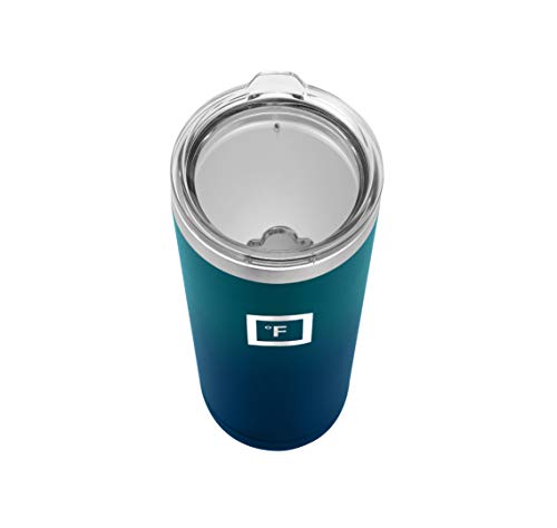 IRON °FLASK Classic Tumbler - Vacuum Insulated Stainless Steel Water Bottle, Double Walled, Drinking Cup, Insulated Travel Mug (Cotton Candy, 24 oz Solid Lid)