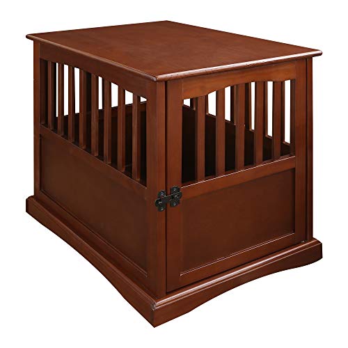 Casual Home Wooden Medium Pet Crate, End Table, Espresso