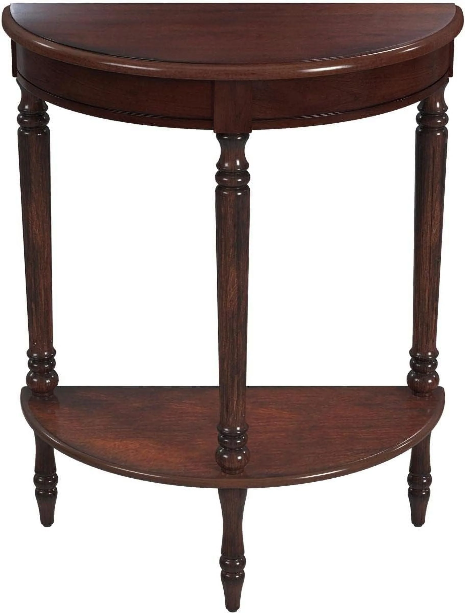Bellini Demilune Console Table - Cherry Brown