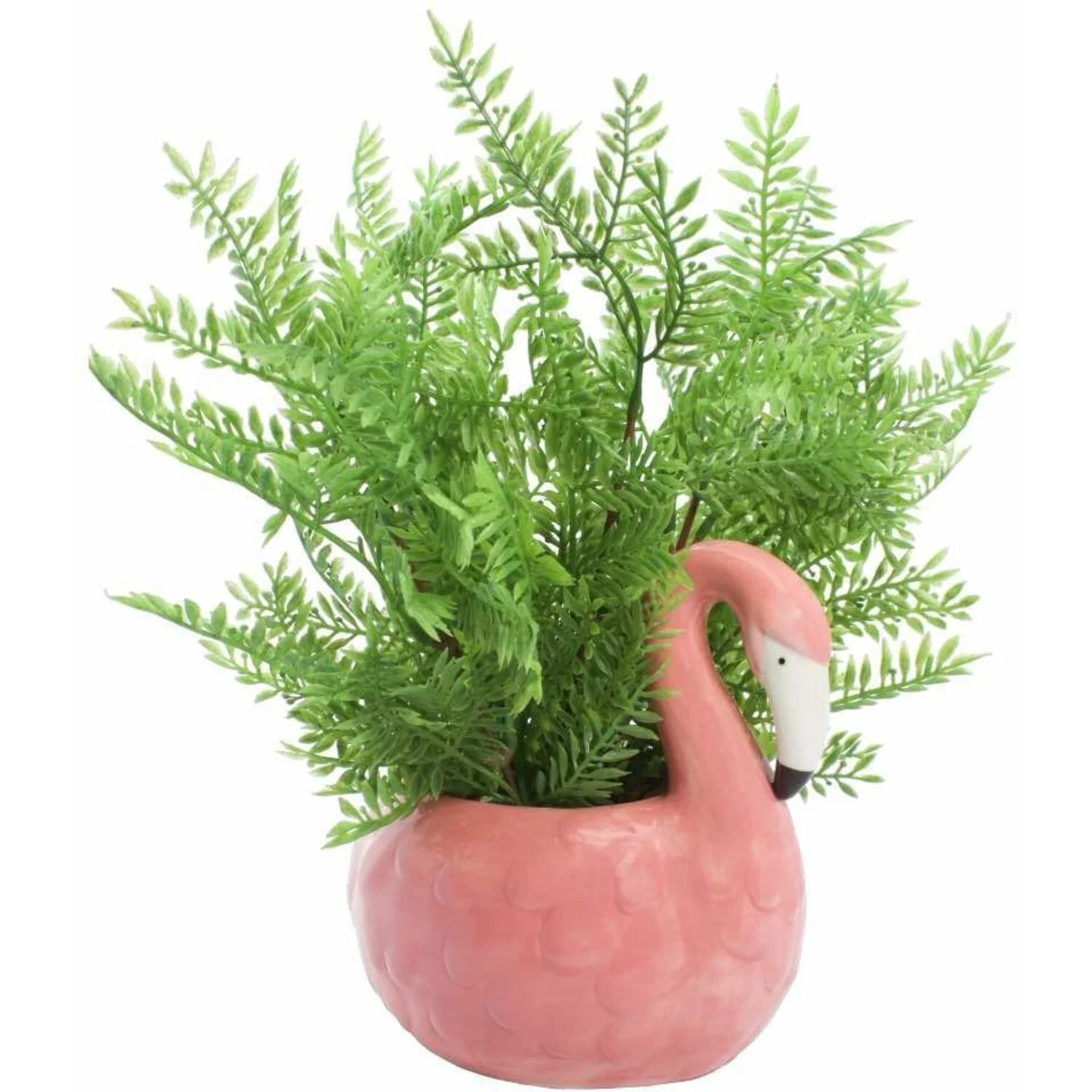 Streamline Imagined Flamingo Ceramic Planter Pot