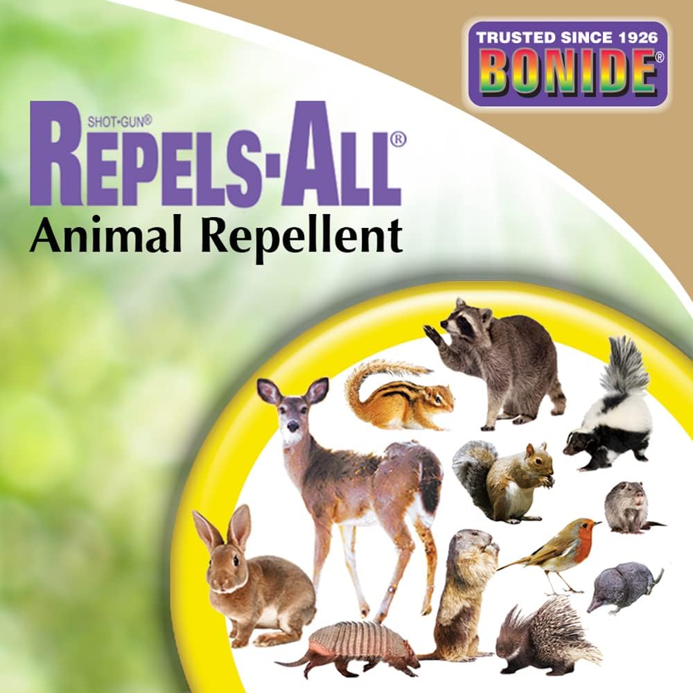 Bonide Repels-All Animal Repellent Granules, 3 lbs. Ready-to-Use Deer & Rabbit Repellent, Deter Pests from Lawn & Garden (Pack of 2)
