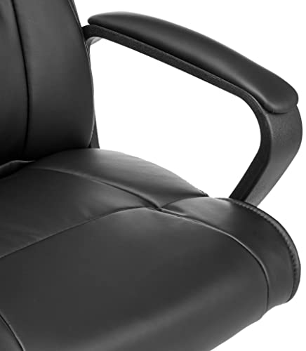 Amazon Basics Office Computer Task Desk Chair with Padded Armrests, Mid-Back, Adjustable, 360 Swivel, Rolling, 275 Pound Capacity, 24.2