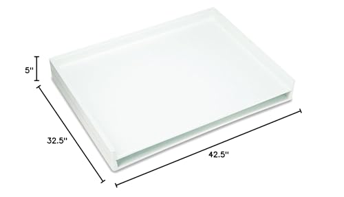 Safco 4899 Giant Stack Flat File Trays, 45-1/4w x 34d x 3h, White(Pack of 2)