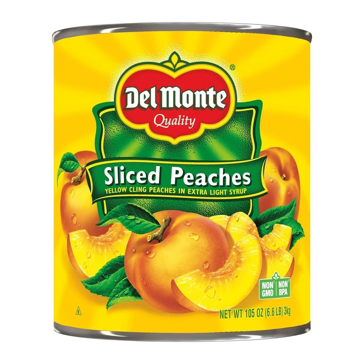 Del Monte Del Monte Lite Sliced Peaches In Extra Light Syrup Net Wt 105 Ounce , 105 Ounce