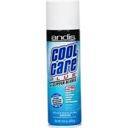 Andis 12750 Cool Care Plus 5-in-1 Clipper Spray, 15.5 oz Can, Blade Care and Treatment, Blue