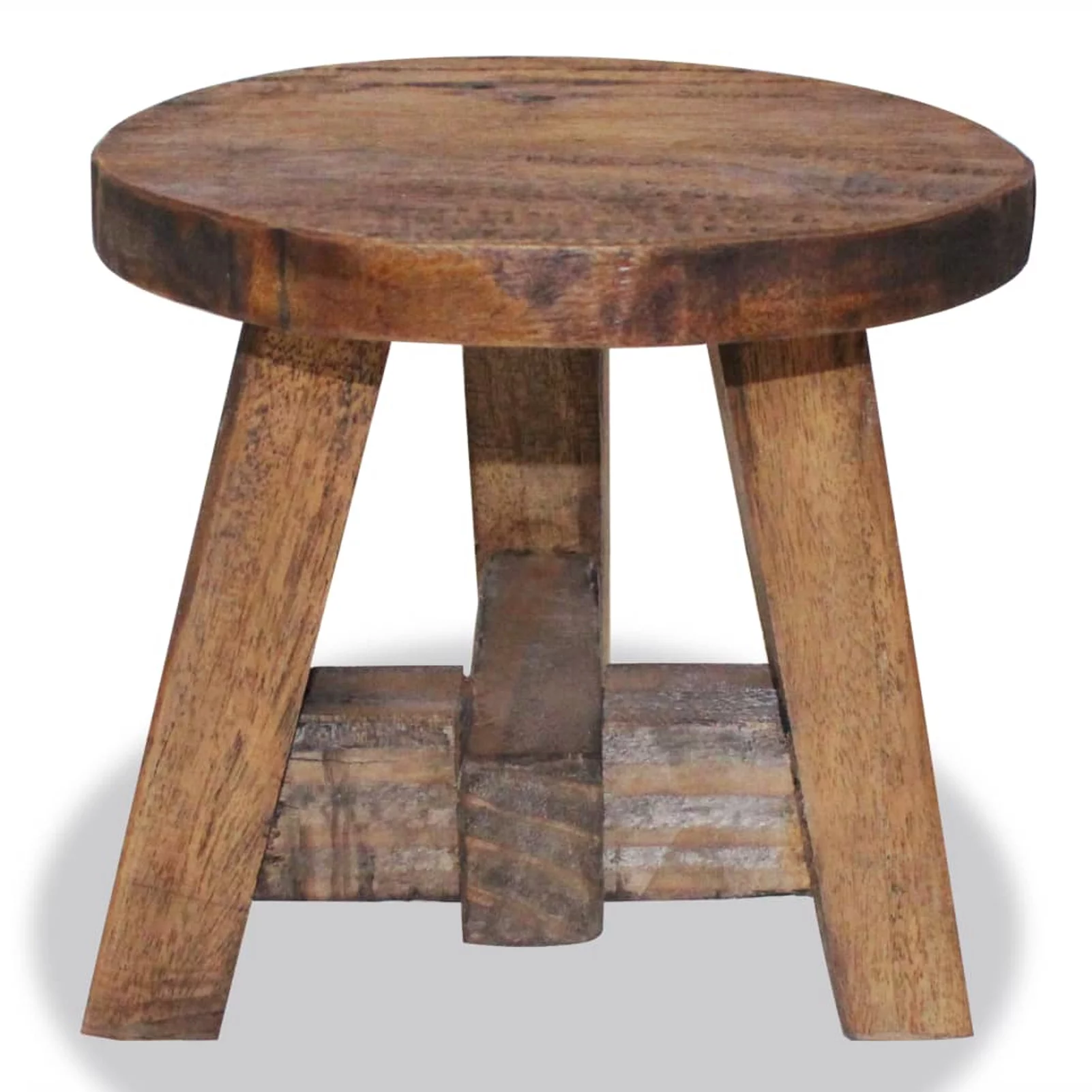 Tomshoo Stool Solid Reclaimed Wood