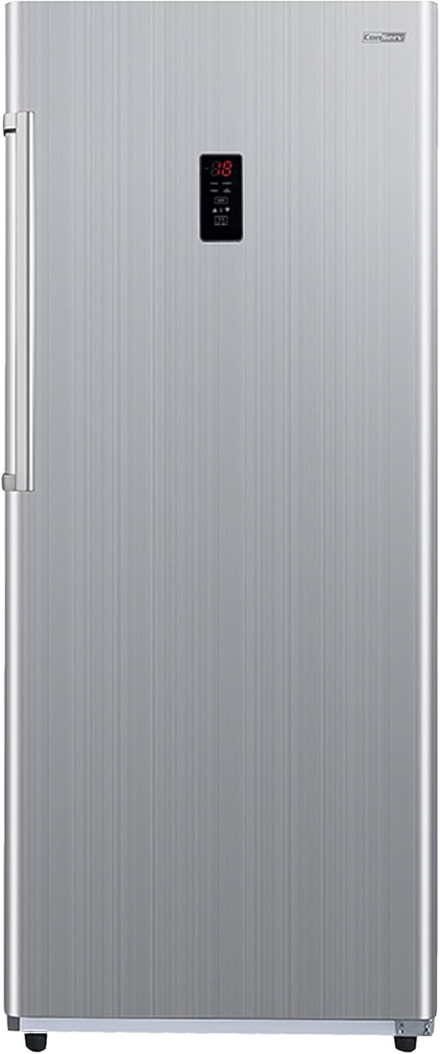 14cf Upright Freezer CONVERTIBLE REF Garage Ready 28in wide 110V (Stainless)