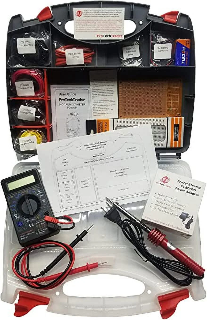 Make: Electronics 3rd Edition Kit 1 Deluxe - Component Pack That Follows The Experiments Covered in Sections 1-3 in Make: Electronics 3rd Ed by Charles Platt
