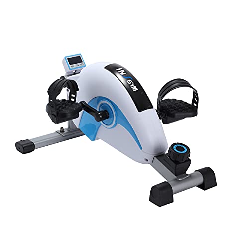 Sitting Mini Exercise Bike - Recumbent Exercise Bikes For Home Steppers Exercise For Seniors While Sitting Under Desk Bike Exercise Equipment Hands Bike Pedal Exerciser IPE210