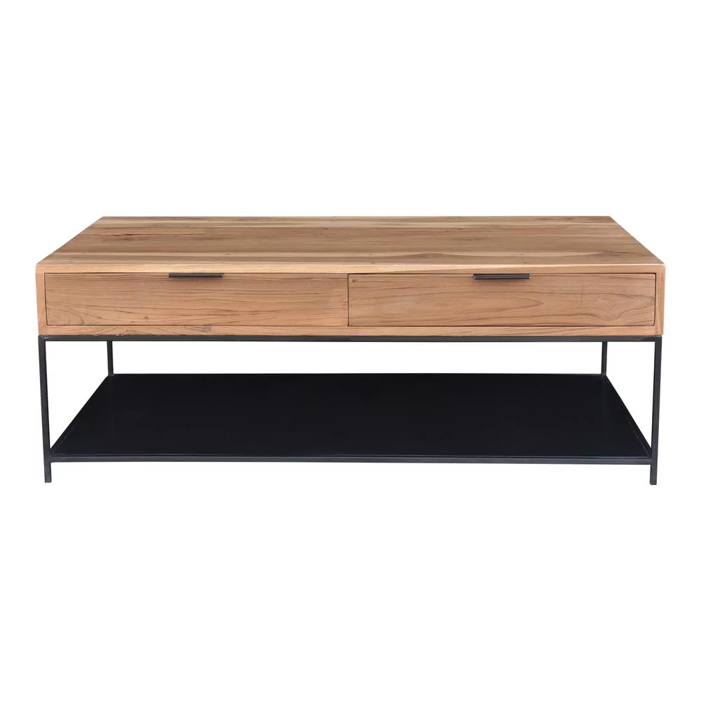 Joliet Contemporary Teak Wood Coffee Table, Belen Kox