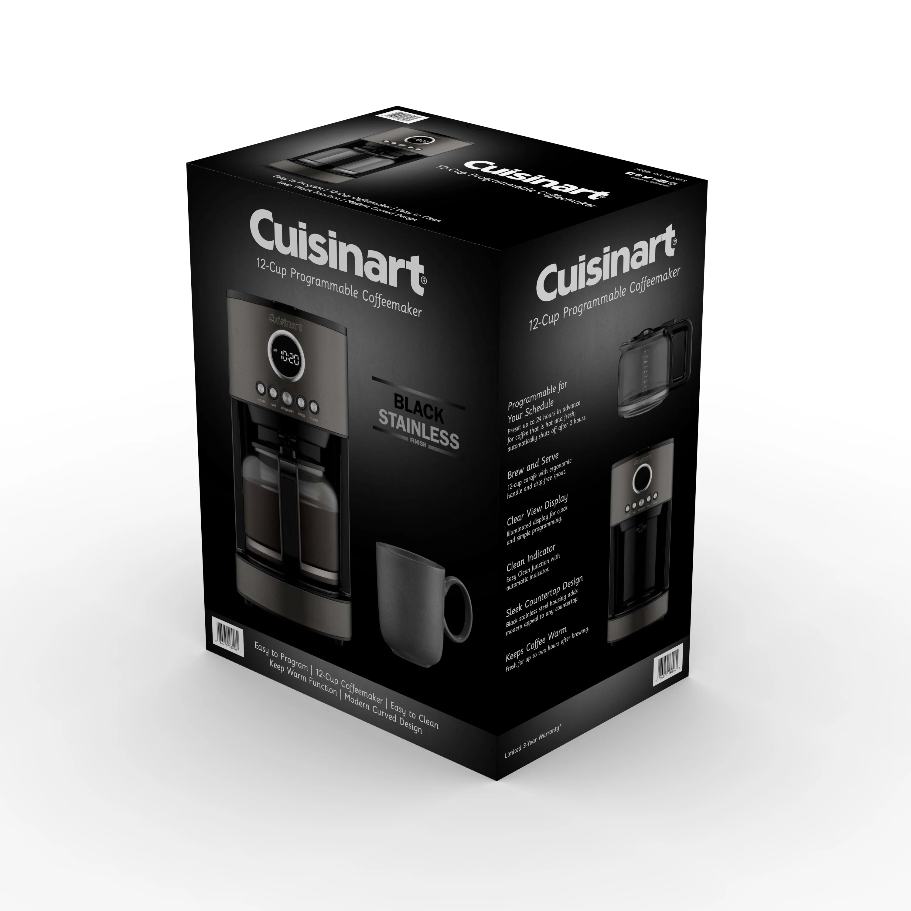 Cuisinart 12 Cup Coffeemaker , Stainless Steel Black