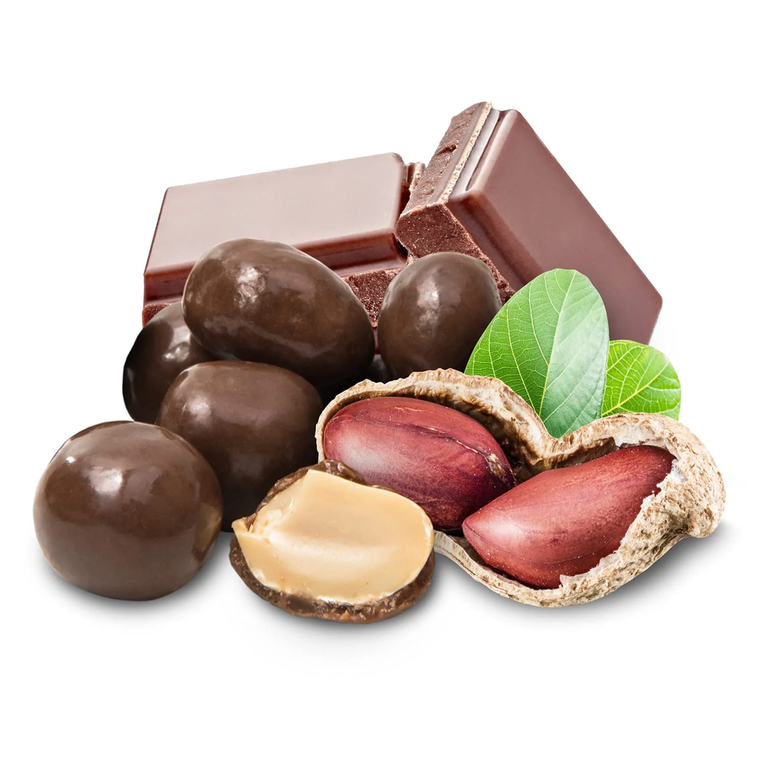 Funtasty Sugar Free Milk Chocolate Covered Peanuts, Keto Friendly, 1 Pound