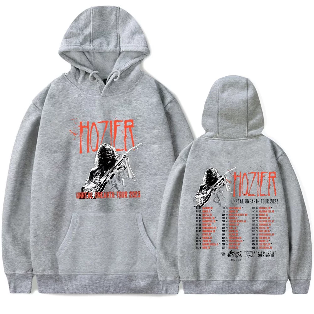 Hozier hoodies 2023 Unreal Unearth tour hoodies sweatshirt music fans  rock club hoodies sweatshirt blues Pullovers