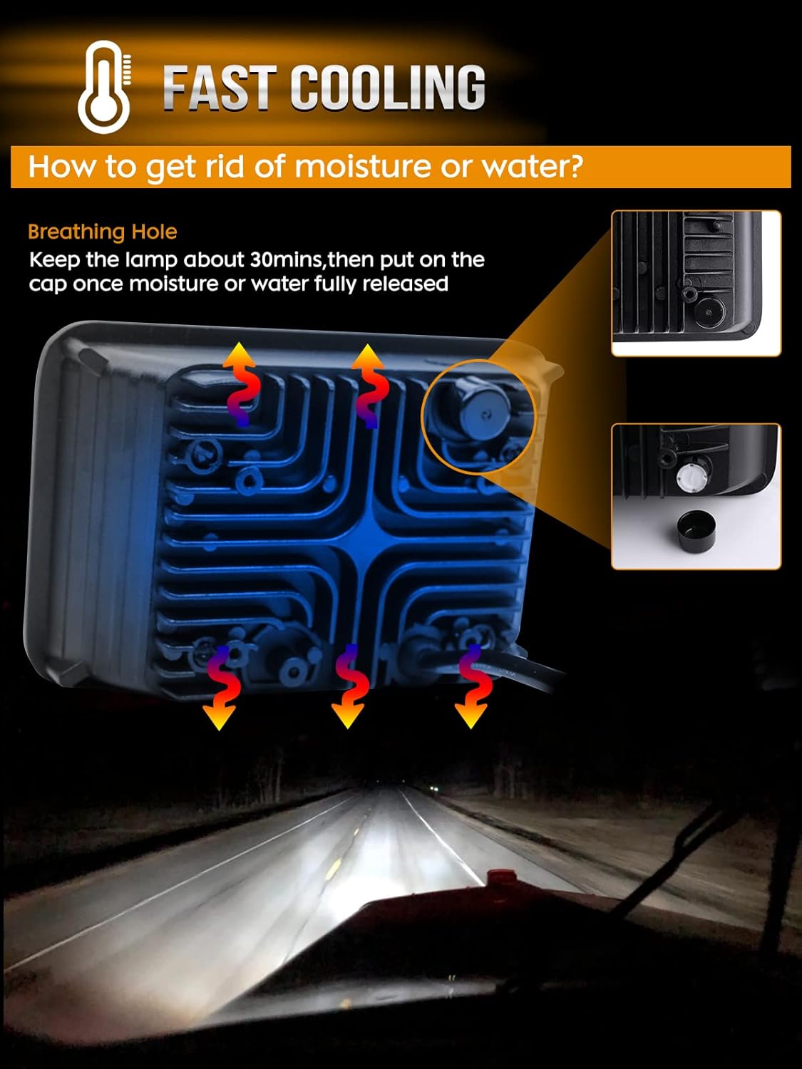 CO LIGHT 4x6 Headlights Led Sealed Beam Headlight Conversion White&Amber DRL H4651 H4652 H4656 H4666 Chrome Crystal Square Sealed beam Headlights Car Truck Conversion