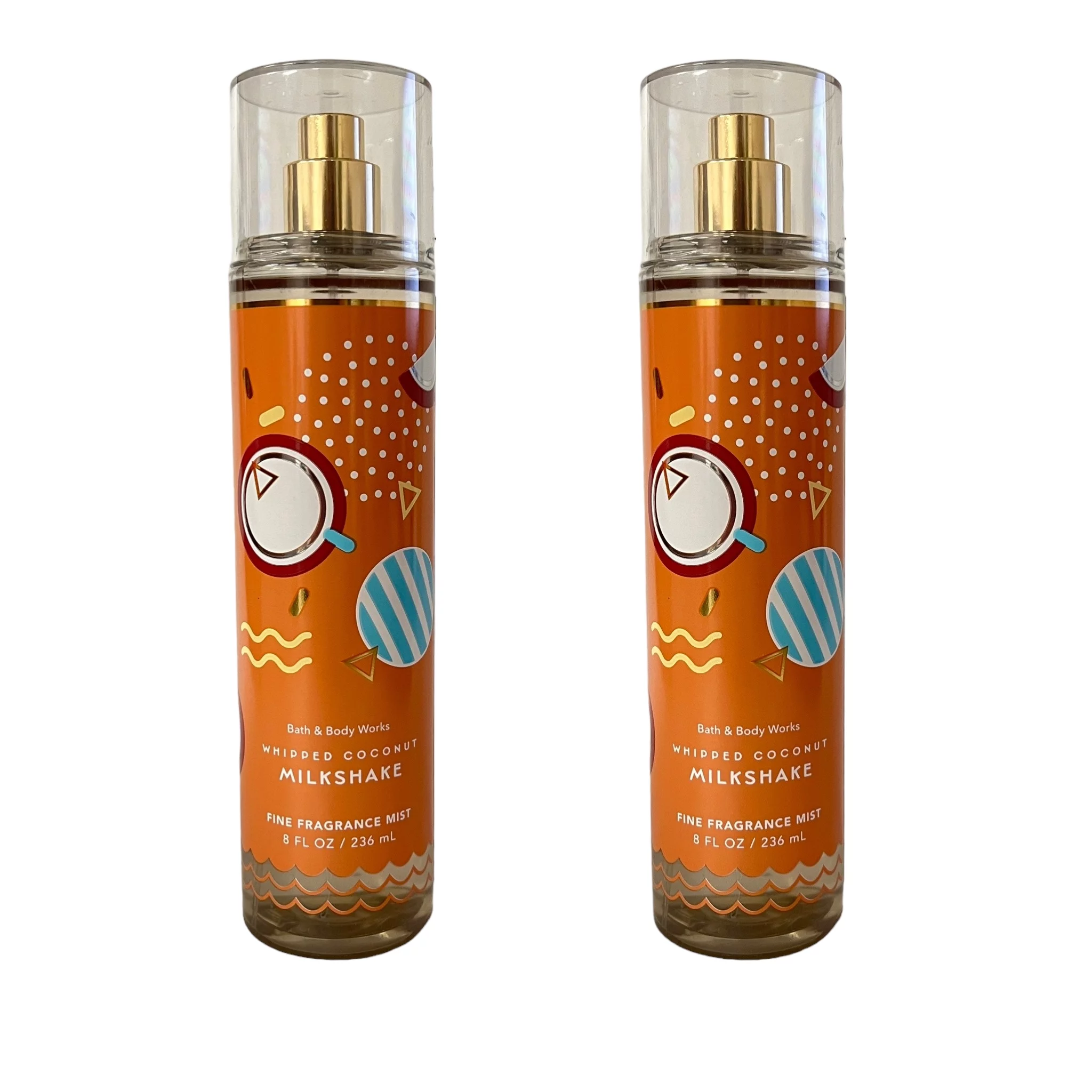 Bath and Body Works Whipped Coconut Milkshake Fragrance Mist Set 8 fl oz