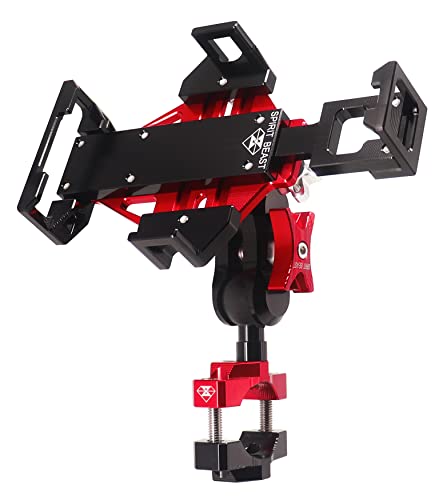 WINDFRD Metal Phone Mount for Motorcycle Handlebars with Camera Mount, Universal Anti Vibration Aluminum Holder, Adjustable to Fit All Motorcycle and Harley Davidson