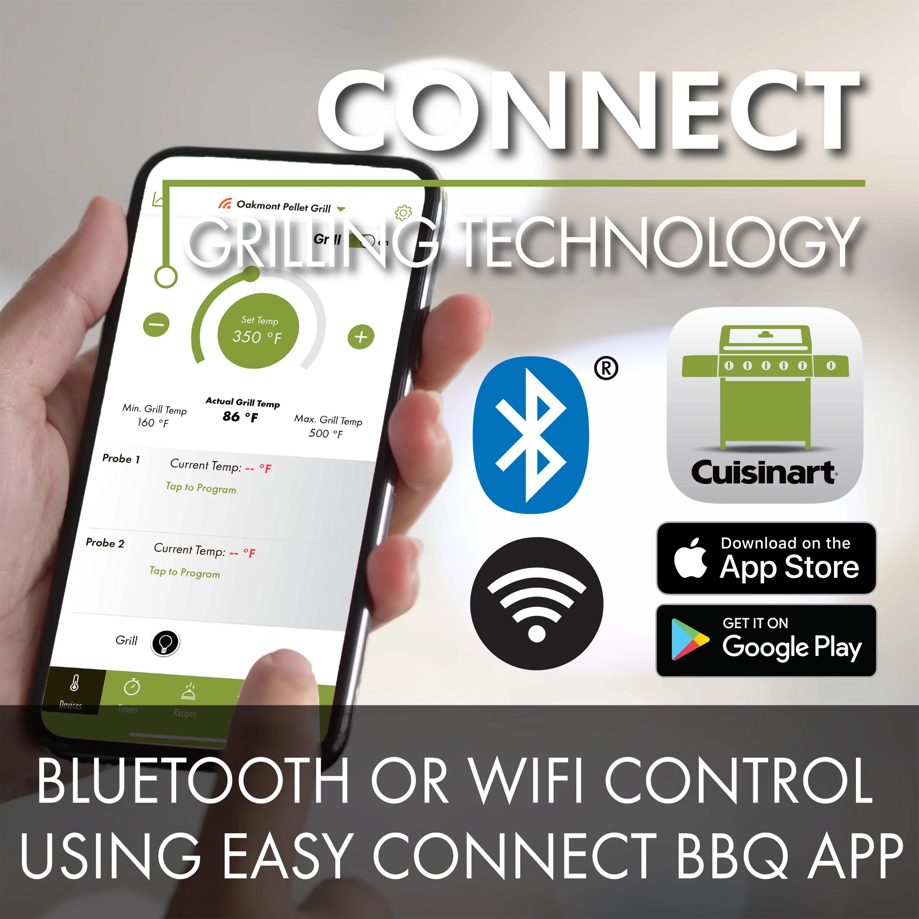 Cuisinart Oakmont Pellet Grill with Stainless Steel Lid