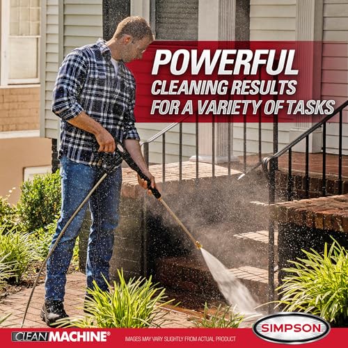 Simpson Cleaning 3400 PSI Gas Pressure Washer, 2.5 GPM Power Washer for Residential Use, CRX Engine, 25-Foot MorFlex Hose, Clean Machine, 49-State (CM61083)