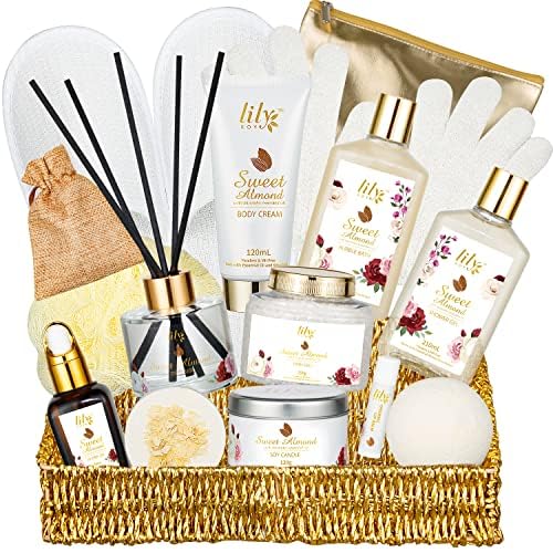 Mothers Day Lavender Spa Gifts for Women Bath and Body Gift Set for Women Spa Bath Gift Basket Set Works Spa Kit for Spa Bath Gift Set for Valentine Christmas Birthday Gifts for Women