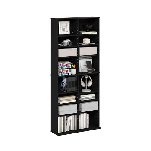 Furinno Jaya Space Saving Multimedia Storage Tower, White