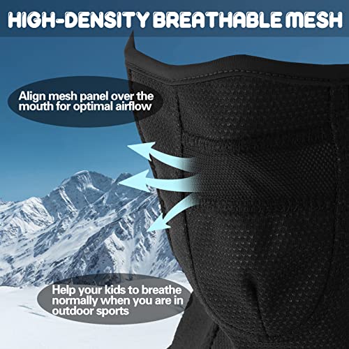 Oliumt Kids Balaclava Ski Mask Winter Breathable Face Mask for Boys Girls Windproof Neck Warmer for Skiing, Running, Cycling
